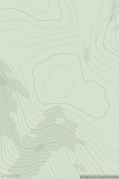 Thumbnail image for Green Hill [Braemar to Montrose] showing contour plot for surrounding peak